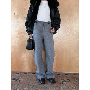 SOLSOL买手店 纯色廓形弯刀羊毛长裤 ODTD 设计师品牌25秋冬新品