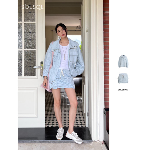 CNLEEWEI  25春夏 设计师 尼龙工装口袋夹克/短裙  SOLSOL买手店