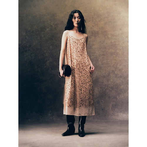 II SENSE 设计师品牌 25早秋新品 流沙水晶长裙 SOLSOL买手店