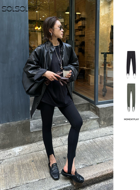 MOMENTPLAY 设计师品牌26春夏新品踩脚打底裤SOLSOL买手店