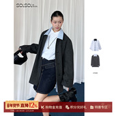 休闲条纹双面工装 ETHOR 设计师品牌25秋冬新品 夹克外套SOLSOL