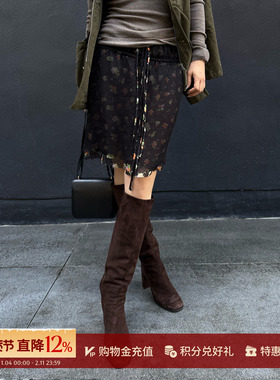 MOMENTPLAY 设计师26春夏新品双层印花小A型裙半裙SOLSOL买手店