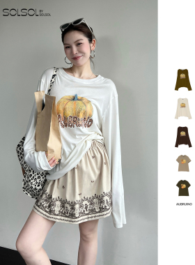AUBRUINO 设计师品牌 25夏季新品 丰收南瓜T恤 SOLSOL买手店