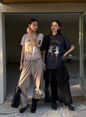 OPEN YY 设计师品牌 26早春新品 宠物俱乐部猫咪派对T恤 SOLSOL