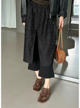 SOLSOL买手店OIIORIRI设计师品牌24秋冬新复古流苏半裙24AWSK027