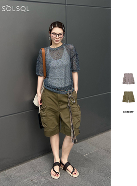 COTEMP 设计师品牌 25春夏新品  工装卷边短裤  SOLSOL买手店