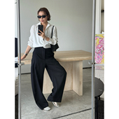 SOLSOL买手店 雾黑拼接腰头轻盈香蕉裤 DEEPMOSS 设计师26春夏新款