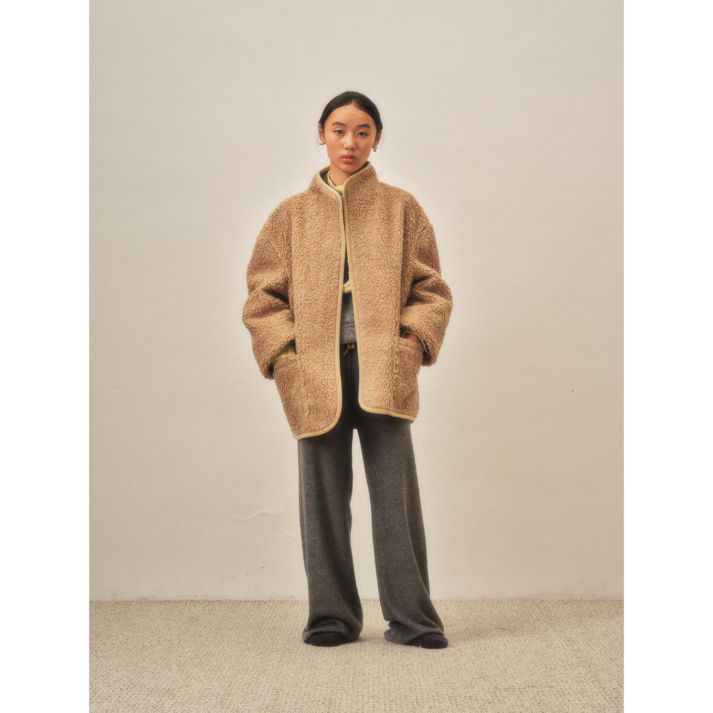 SHAOXII25秋冬新品羊羔绒厚外套
