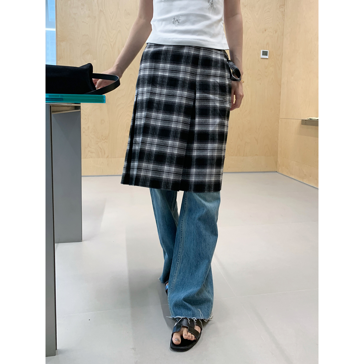 SOLSOL买手店 ANNENONO设计师品牌 24秋冬新款 黑白格搭片