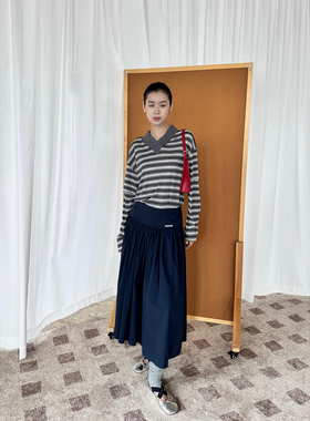 ANNAMOOER 设计师品牌25春夏新品运动风拼接花苞半裙SOLSOL买手店