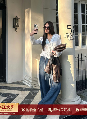 LOW CLASSIC LC 设计师 26春夏新品 毛边荷叶边女士上衣 SOLSOL