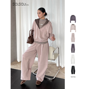 弧形打褶卫裤 YOEYYOU 宽松卫衣外套 短款 设计师品牌 25秋冬新品