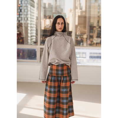 BASERANGE休闲女士堆叠高领衫秋