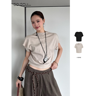 设计师品牌26春夏新款 休闲宽松惬意T恤 SOLSOL买手店 SENSE