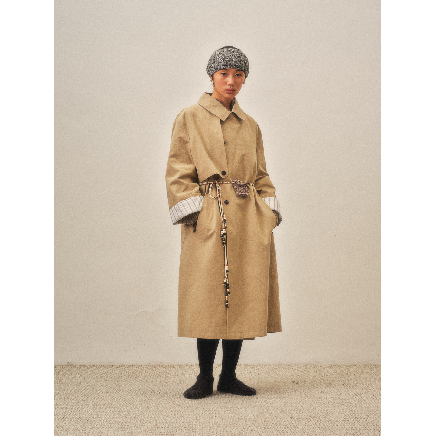 SHAOXII25秋冬新品落肩廓感风衣