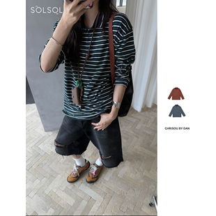 长袖 25春夏 设计师品牌 SOLSOL买手店 条纹POLO衫 CHRISOU DAN