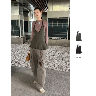 纯色V领吊带 25早秋新品 SOLSOL买手店 设计师品牌 OIIORIRI