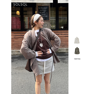 SOLSOL买手店 25春夏新品 设计师品牌 围裹领夹克 YOEYYOU