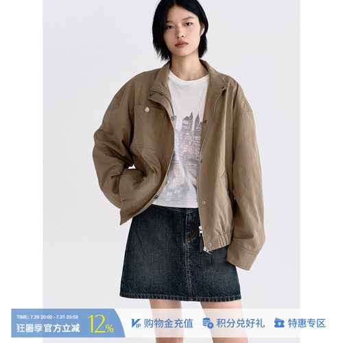 ANNENONO大口袋立领夹克短外套