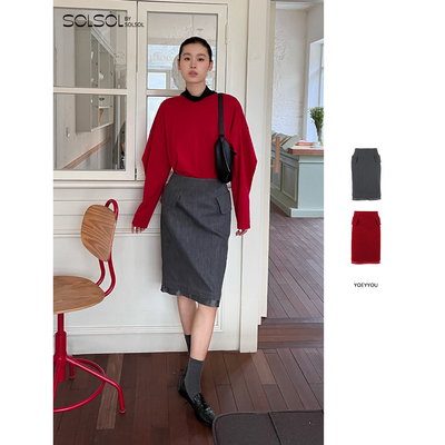 YOEYYOU 设计师品牌  25秋冬新品 极简口袋装饰半裙 SOLSOL买手店
