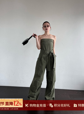 MOMENTPLAY 设计师品牌 25秋冬新品 解构工装洗水连体裤 SOLSOL