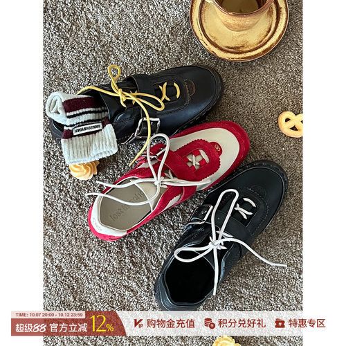 LOSTINECHO单条带休闲小皮鞋