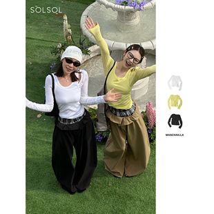 假两件U领T 现货 25春夏新品 设计师 SOLSOL买手店 MANZANILLA