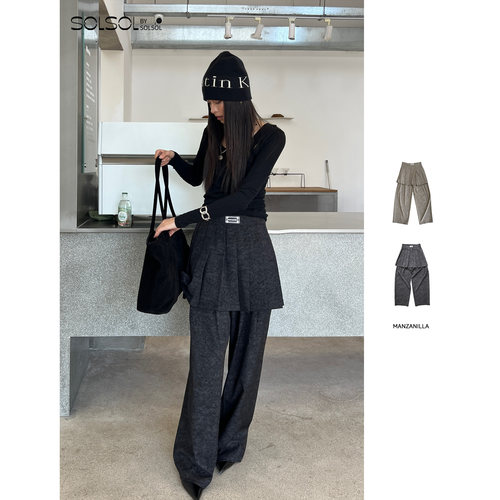 MANZANILLA蕾丝标真两件裙裤套装