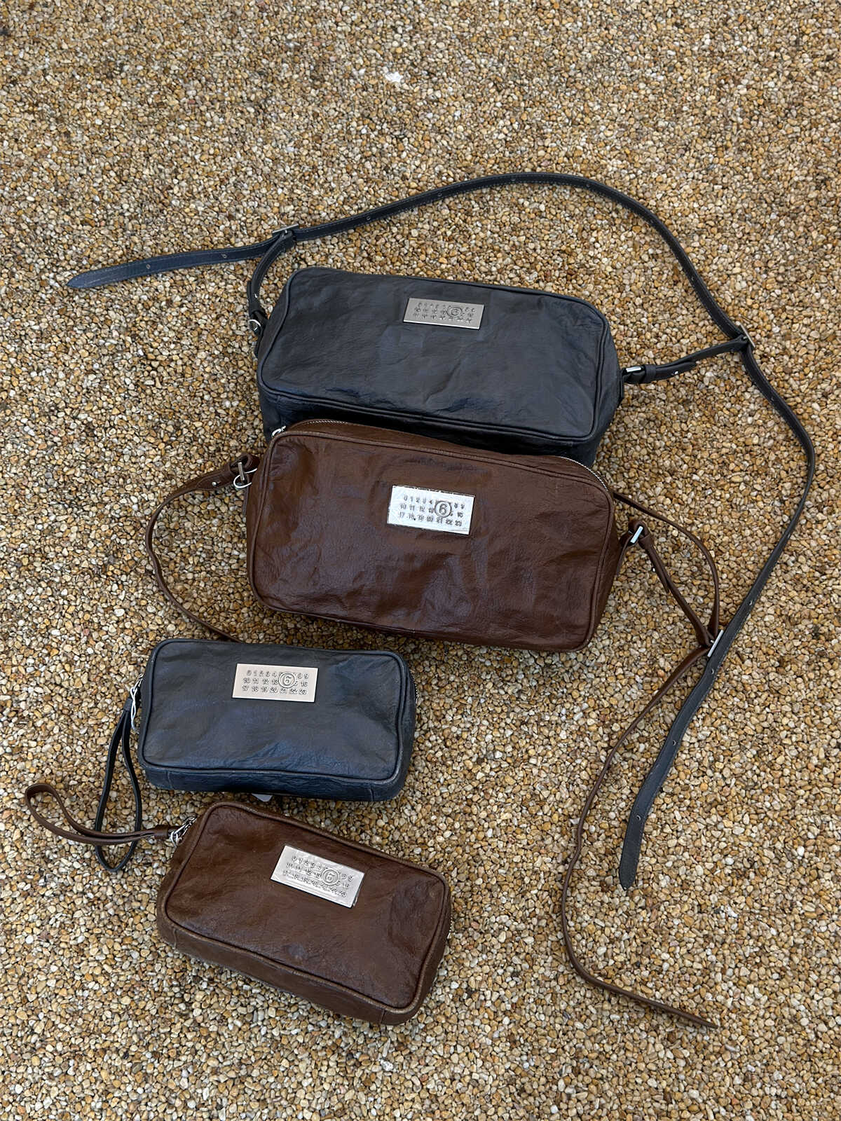 MM6logo棕色女士单肩包