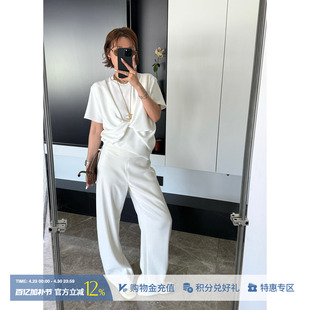 DEEPMOSS 设计师26春夏新款休闲纯色澄澈交织T恤 SOLSOL买手店