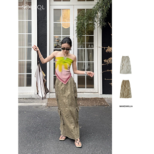 四个口袋毛边半裙 25春夏 SOLSOL买手店 设计师品牌 MANZANILLA