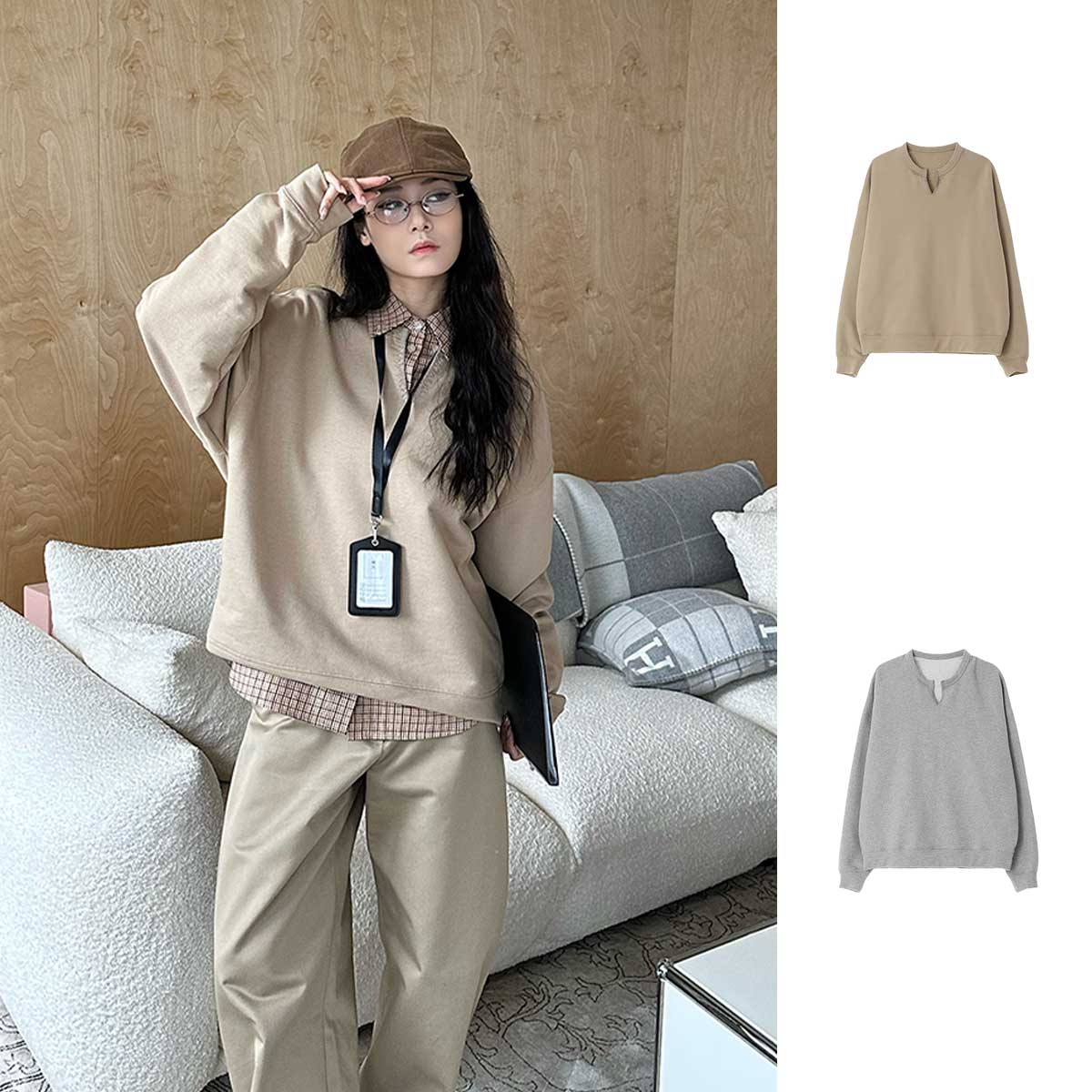 RECTO 设计师品牌 25春夏新款  领口细节卫衣  SOLSOL买手店