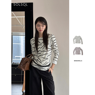 字母打底T 25春夏新品 SOLSOL买手店 设计师品牌 MANZANILLA