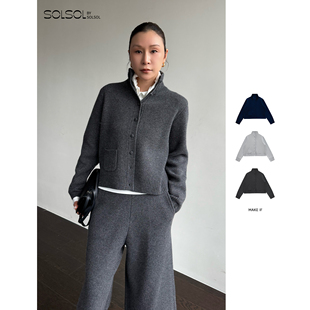 加厚绵羊毛纽扣上衣SOLSOL买手店 设计师品牌26早春新品 MAKE