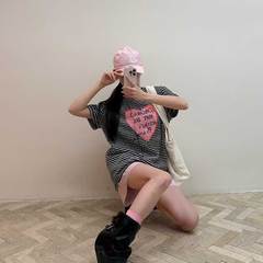 SOLSOL买手店 ANDERSSON BELL  25早春新品设计师品牌爱心印花T恤