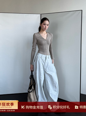 MESTRIO 设计师品牌 26春夏新品 量感纯色气球裤SOLSOL买手店