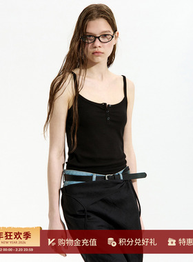 LOW CLASSIC LC 设计师品牌 26早春新品 亨利领吊带背心 SOLSOL
