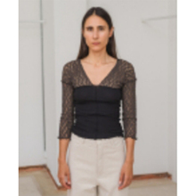 BASERANGE 25春夏新品 设计师品牌 蕾丝V领收腰上衣 SOLSOL买手店