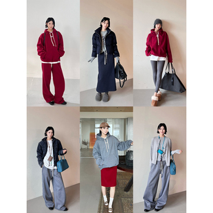 半裙套装 SOLSOL买手店 加绒连帽卫衣卫裤 24秋冬新品 CHRISOUBYDAN