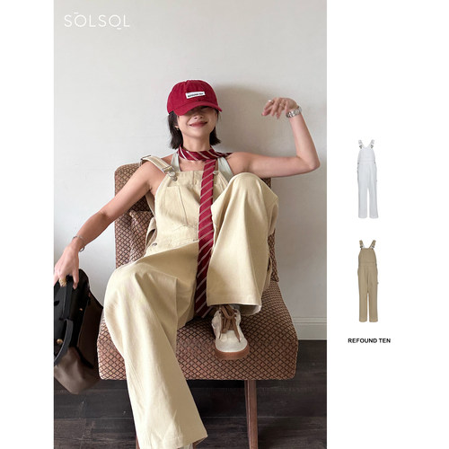 REFOUND TEN 设计师品牌 25春夏 美式阔腿背带裤 SOLSOL买手店