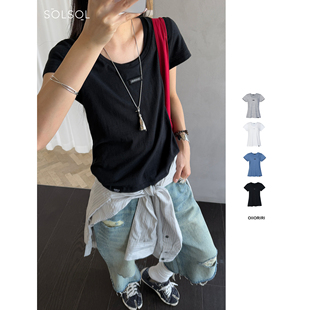 U领肌理感半袖 25春夏新品 SOLSOL买手店 设计师品牌 OIIORIRI