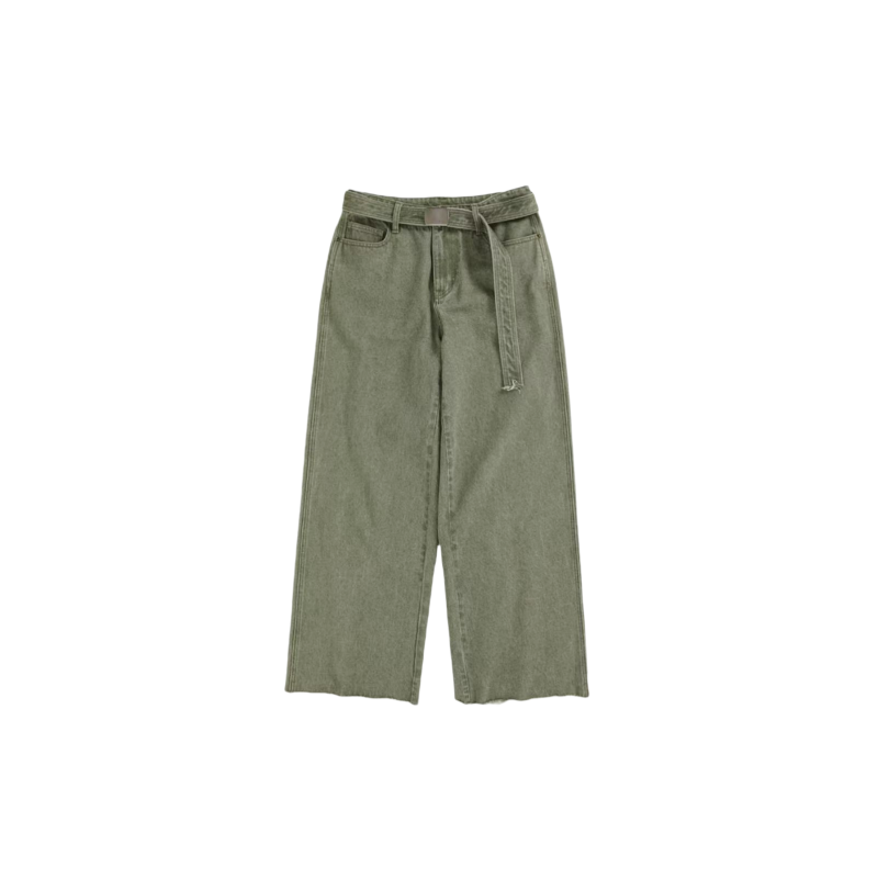 SHORT SENTENCE 25春夏新品低腰宽松直筒阔腿牛仔裤 SOLSOL买手店