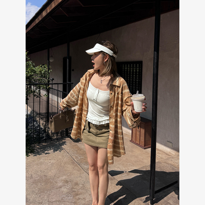 MANZANILLA  设计师品牌  25春夏 铆钉条纹衬衫 SOLSOL买手店