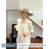 天丝亚麻珠绣无领西装 设计师26春夏新款 SOLSOL WONG RODERIC