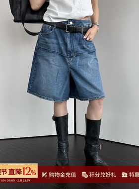 YCH 设计师品牌 26早春新款 休闲百慕大牛仔短裤 SOLSOL买手店