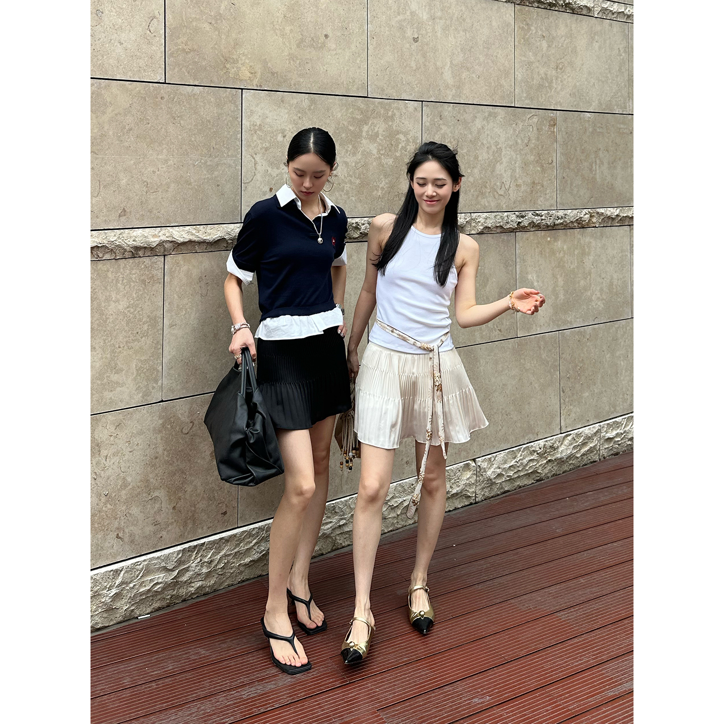 REFOUND TEN 设计师 25春夏新品 多层压褶A摆短裙 SOLSOL