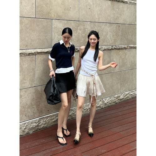 REFOUND TEN 设计师 25春夏新品 多层压褶A摆短裙 SOLSOL