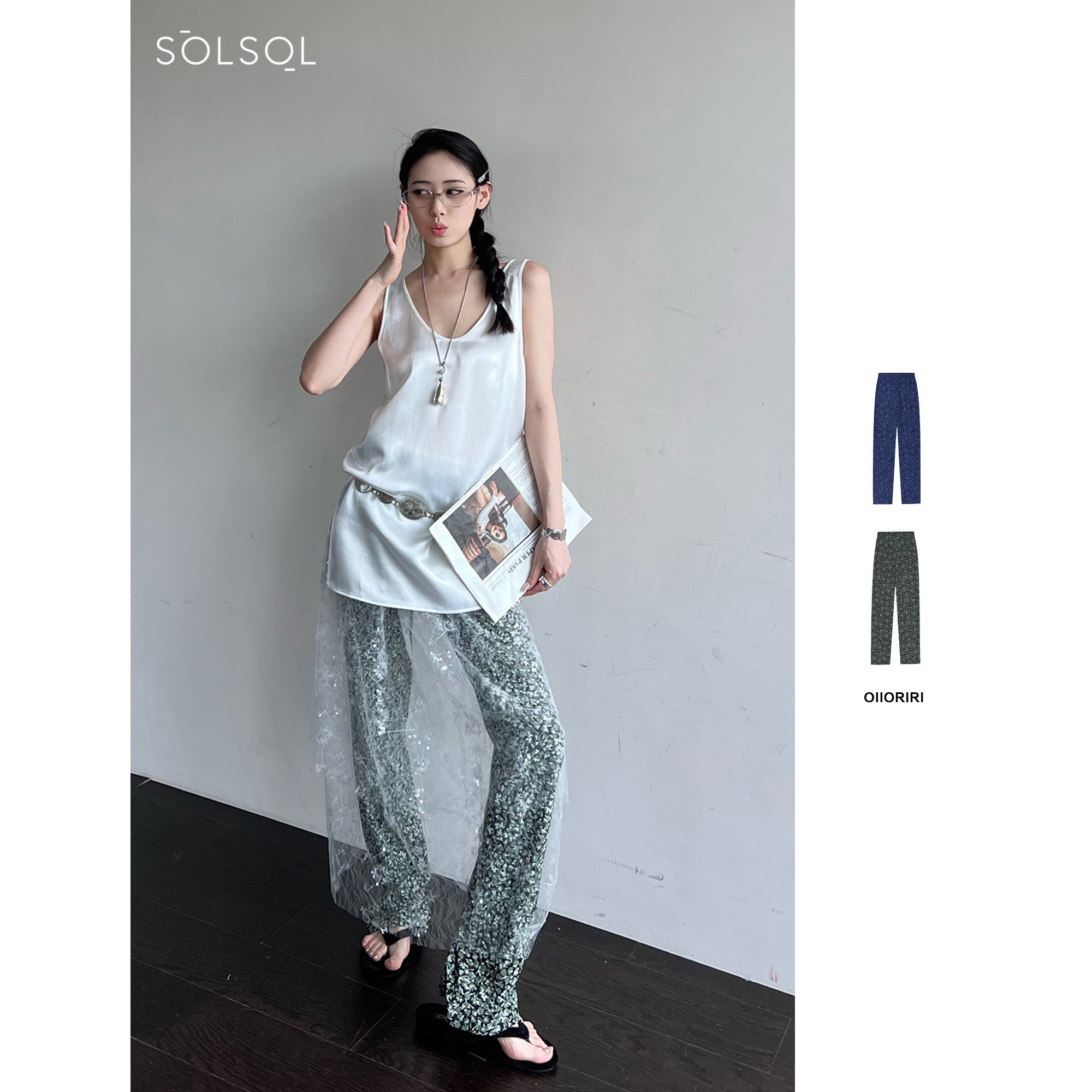 OIIORIRI 设计师品牌 25春夏新品 花朵直筒长裤  SOLSOL买手店