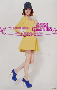 台湾名品芳芳春款长袖连衣裙 品牌 台湾洋装正品折扣专柜撤柜清货