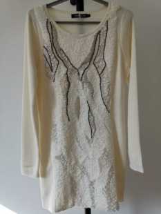 台湾高端名品女装圣雅罗兰秋冬 针织连衣裙 专柜撤柜 品牌折扣